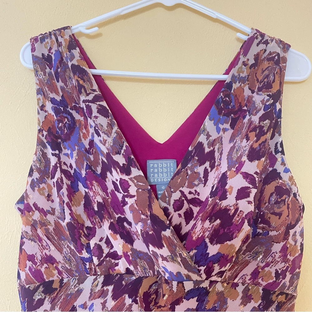 Rabbit Rabbit Rabbit Design Sleeveless Dress Sz-10 - Picture 6 of 8